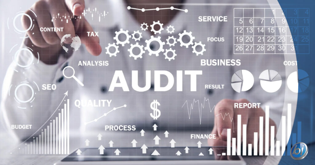 Lorton VA local business owner doing SEO audit on laptop