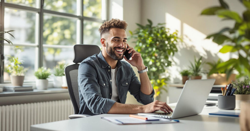 Lorton VA startup owner booking free local SEO audit by phone