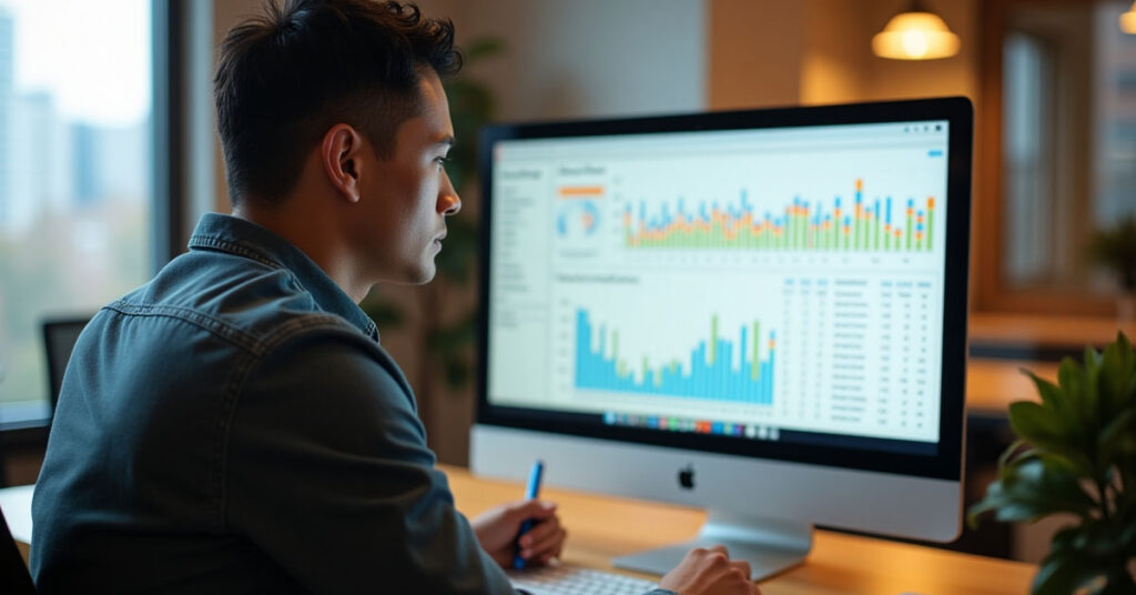 Google Analytics tool tracking content marketing results in Lorton VA