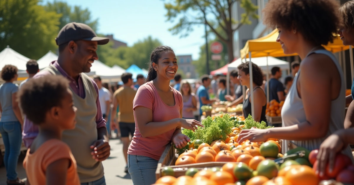 Lorton VA farmers market community event for local content calendar