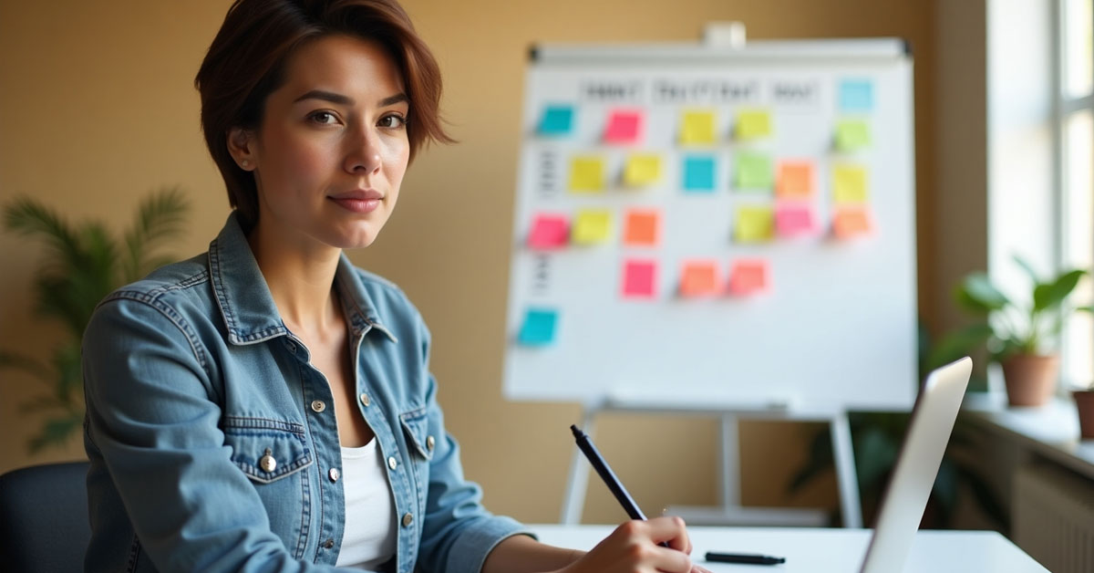 Small business planning content calendar for social media in Lorton VA