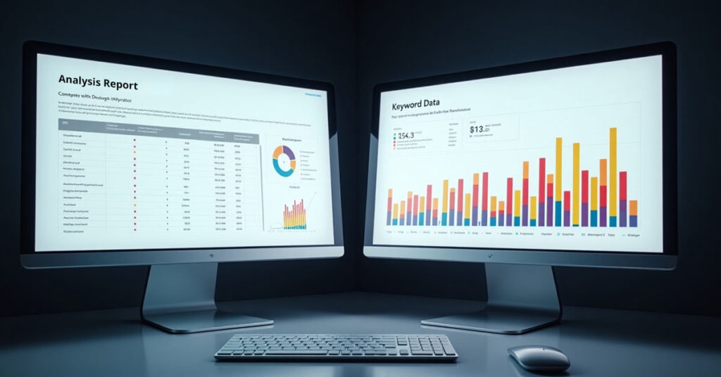 Comparing keyword strategies with competitor data for Lorton VA SEO