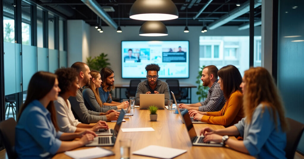 Binary Ideas team planning keyword competition strategy in Lorton VA