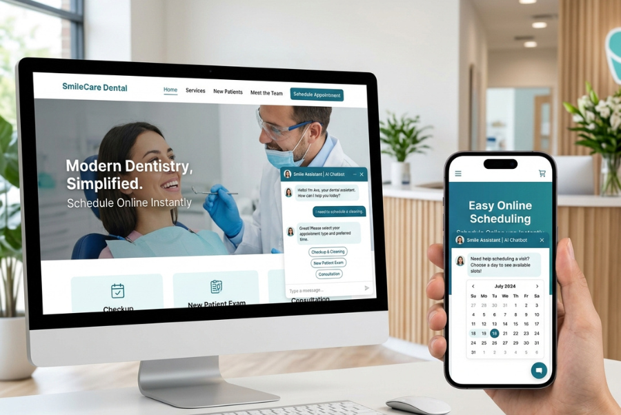 AI chatbot for dental appointment booking and patient lead capture