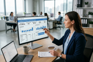 How much Google Ads costs for local businesses with advertising budget and ROI dashboard