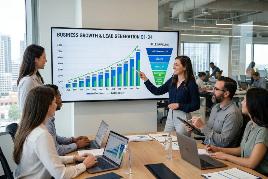 Business scaling lead generation and increasing qualified leads