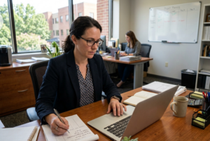 Small business owner reviewing Google Ads costs in Northern VA